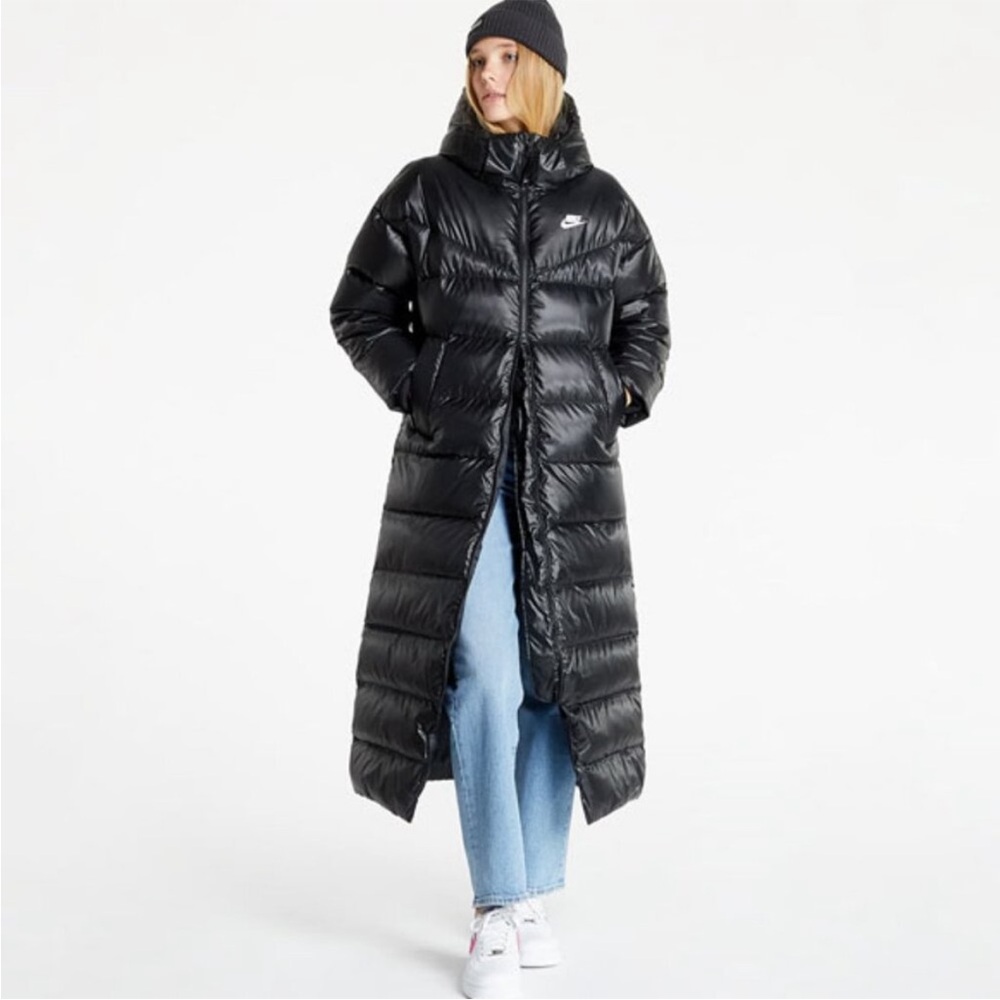 NEW NIKE Women's  THERMA-FIT CITY SERIES SYNTHETIC FILL SHINE PARKA DQ6878-010 - Picture 12 of 13